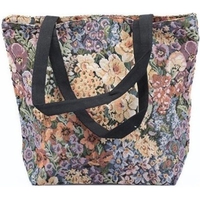 Bavlnená taška s kvetinovým vzorom