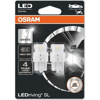 OSRAM W21/5W LEDriving 7515DWP-02B W3x16q 12V 3W WHITE