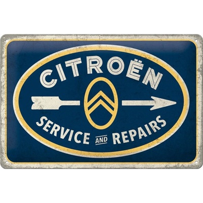 Nostalgic Art Plechová Ceduľa Citroën Service And Repairs