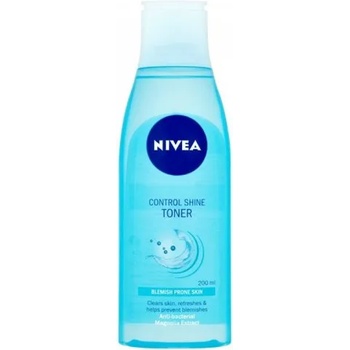 Nivea Control Shine Toner - Почистващ тоник за проблемна кожа от серията "Pure Effect" 200мл