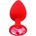 X Fun Силиконов Butt Plug с бижутерия "X FUN LIGHT PINK" 8 см. Размер - М
