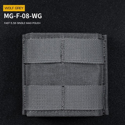Wosport Fast type Single molle na 5.56 zásobníky M4/M16, krátká šedá