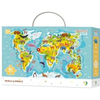 Dodo s hledáním obrázků Mapa světa 80 dielov