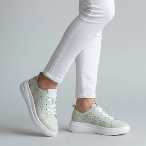  Обувки естествена кожа W595030 Green