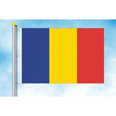 LIBEA, s.r.o. Vlajka Čadu Rozměr: 30×45 cm, Uchycení: Karabiny na stožár