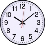 Office products Стенен часовник DONAU 30 cm черен U13223011-05 (U13223011-05)