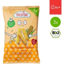 FruchtBar BIO kukuričné chrumky so syrom nesolené 3× 30 g