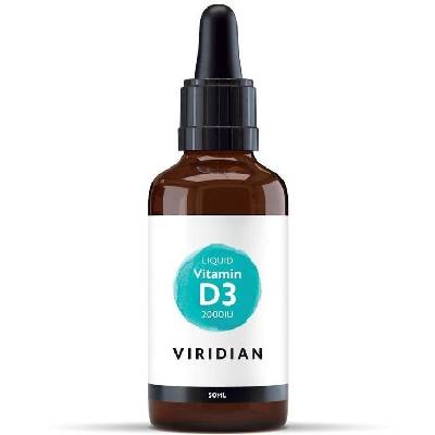 Viridian Liquid Vitamín D3 2000 IU 50 ml