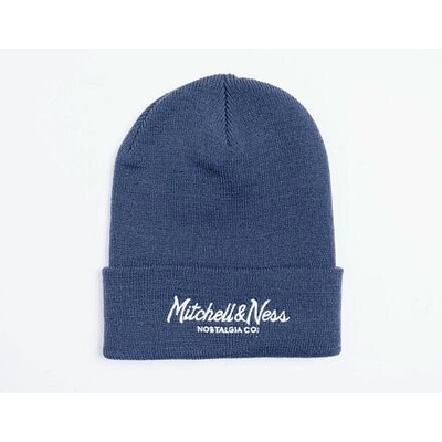 Mitchell & Ness Branded Pinscript Cuff Knit Navy
