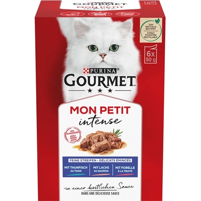 Gourmet Mon Petit tuňák losos pstruh 12 x 50 g