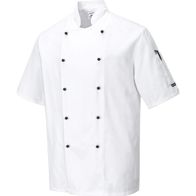 Portwest Kent Chefs C734 krátky rukáv biely XS