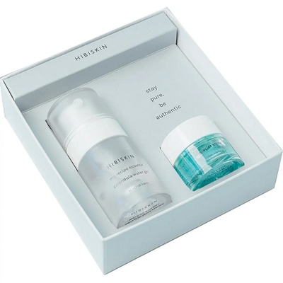 Hibiskin Комплект Есенция & Ампула Воден гел от Невен и Ледникова вода Hibiskin My Recipe Calendula Water Gel Essence 40ml & Glacier Shine Ampoule 10ml