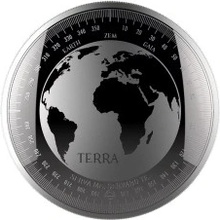 Pressburg Mint strieborná minca Terra Proof-like 1 Oz