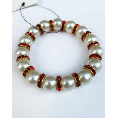 Fashion Jewelry perla 2-b146 červená