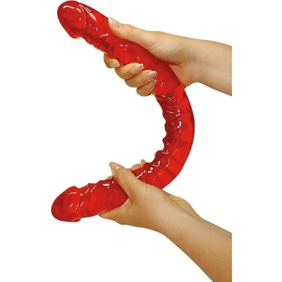 You2Toys Ultra Dongs dvojité gelové dildo červené