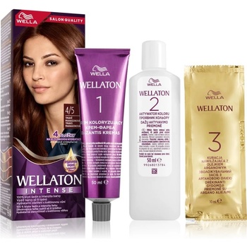 Wella Wellaton Intense barva na vlasy s arganovým olejem 4/5 Addictive Mahogany