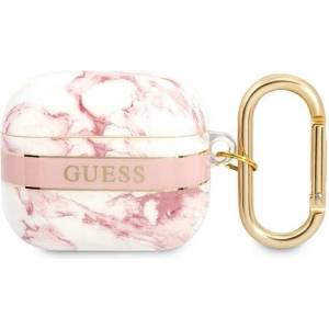 Guess Калъф Guess GUA3HCHMAP за AirPods 3, розов, Marble Strap Collection (GUE002028-0)