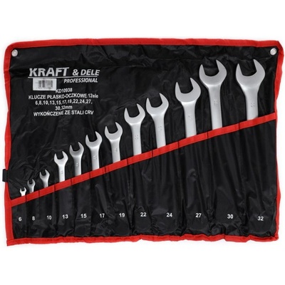 Kraft & Dele sada očko-plochých klíčů 12 ks KD10938