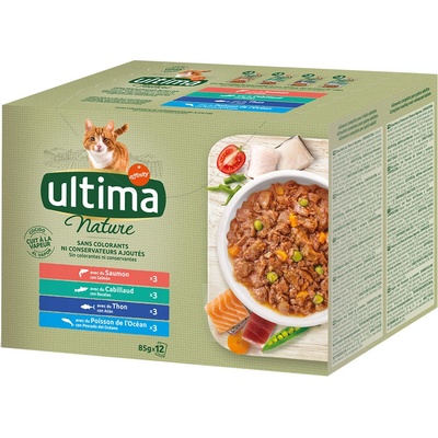 Ultima Nature losos tuňák mořské ryby treska 48 x 85 g