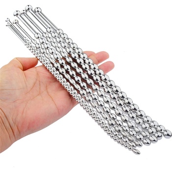 SuperLove Urethral Sounding Curved & Beaded Premium Stainless Steel Dilator Set