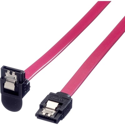 Roline 11.03.1565 kabel SATA 6 Gb/s, lomený dolů, západky, 1m propojovací, SATAIII/600, 1m, SATA (F), ->SATA (F)