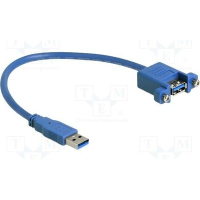 Delock 86994 USB A zásuvka USB A vidlice 0,25m modrý