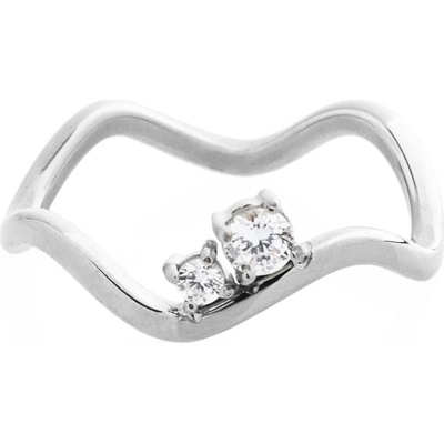 Franco Bene Nepravidelný promise ring stříbrný 2879