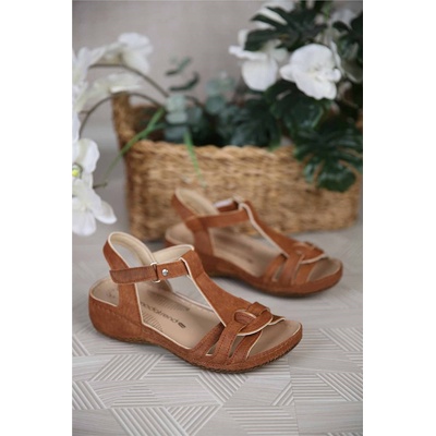 Moda Trend Дамски сандали - Таба 306456 (306456_Светло кафяв)