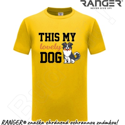 Ranger tričko motív Lovely Dog 1 žltá