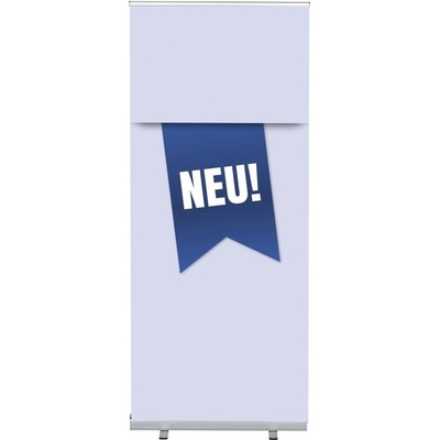 Jansen Display Set Roll-baneru Budget s vytištěným motivem, Novinka, modrý, německy, 870 x 2080 mm