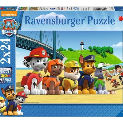 Ravensburger Tlapková Patrola Stateční psi 2 x 24 dielov