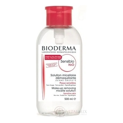 Bioderma Sensibio H2O micelární voda pro citlivou pleť s dávkovačem 500 ml