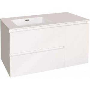 Inter Ceramic Конзолен PVC шкаф ICP 10545, Inter Ceramic, с умивалник, 105.5x45x60см (10545)