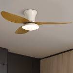Brilagi Brilagi-LED регулируем таванен вентилатор LED/30W/230V 3000-6500K бял/кафяв+DO (BG1609)