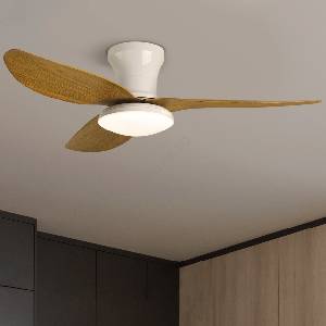 Brilagi Brilagi-LED регулируем таванен вентилатор LED/30W/230V 3000-6500K бял/кафяв+DO (BG1609)