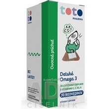 TOTO Detské Omega 3 s vitamínmi C E D3 A 30 želé medvedíkov