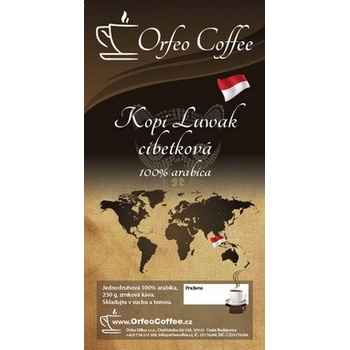 Orfeo coffee Kopi Luwak cibetková 250 g