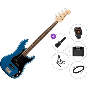 Squier Affinity Series Precision Bass PJ LRL BPG Premium SET Lake Placid Blue Електрическа бас китара