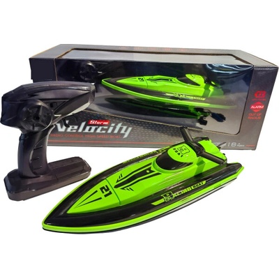 Sparkys R/C Závodný Čln High Speed Zeleno-čierny Velocity 21 1:16