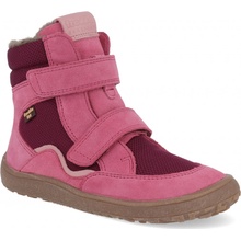 Froddo Dievčenská zimná barefoot obuv TEX WINTER Fuxia G3160233-5 fuxia