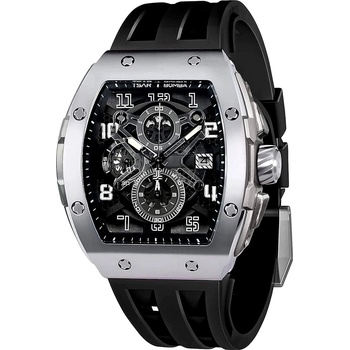 Tsar Bomba Мъжки часовник TSAR BOMBA Black Unique Edition TB8211BQ (TB8211BQ)
