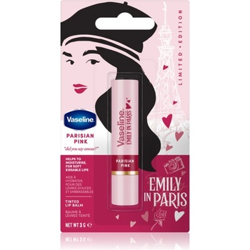 Vaseline Emily In Paris тониращ балсам за устни цвят Parisian Pink 3 гр