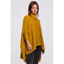 BK049 Split side poncho honey