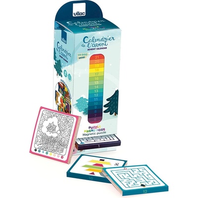 vilac adventný kalendár s magnetickým puzzle