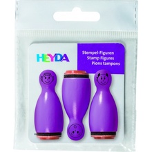 HEYDA Pečiatky Smiles 3 ks fialové