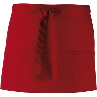 Premier Zástěra Colours PR 155 do pasu s kapsou krátká COT39015537099-burgundy
