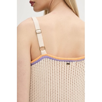 Rip Curl Памучна рокля Rip Curl CALA VADELLA в бежово среднодълга със стандартна кройка 06HWDR (06HWDR)