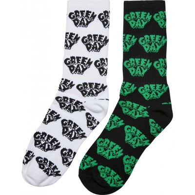 Urban Classics ponožky Green Day Socks 2-Pack Black/White