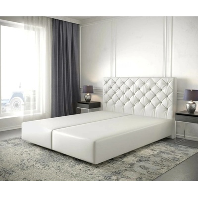 Delife Boxspring Dream-Great koženka bílá