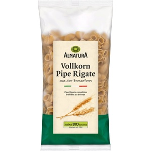 Alnatura Био пълнозърнести Pipe Rigate - 500 г